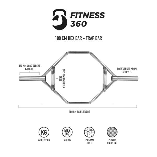 Hex Bar - Trap Bar 180 cm
